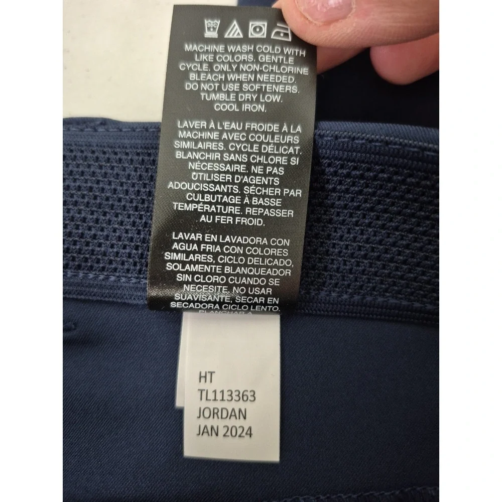 Greg Norman Golf Pants Mens 30x32 Blue Microlux 5 Pocket Tapered Leg NWOT